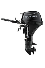 Suzuki 9.9 HP Black Tiller Side