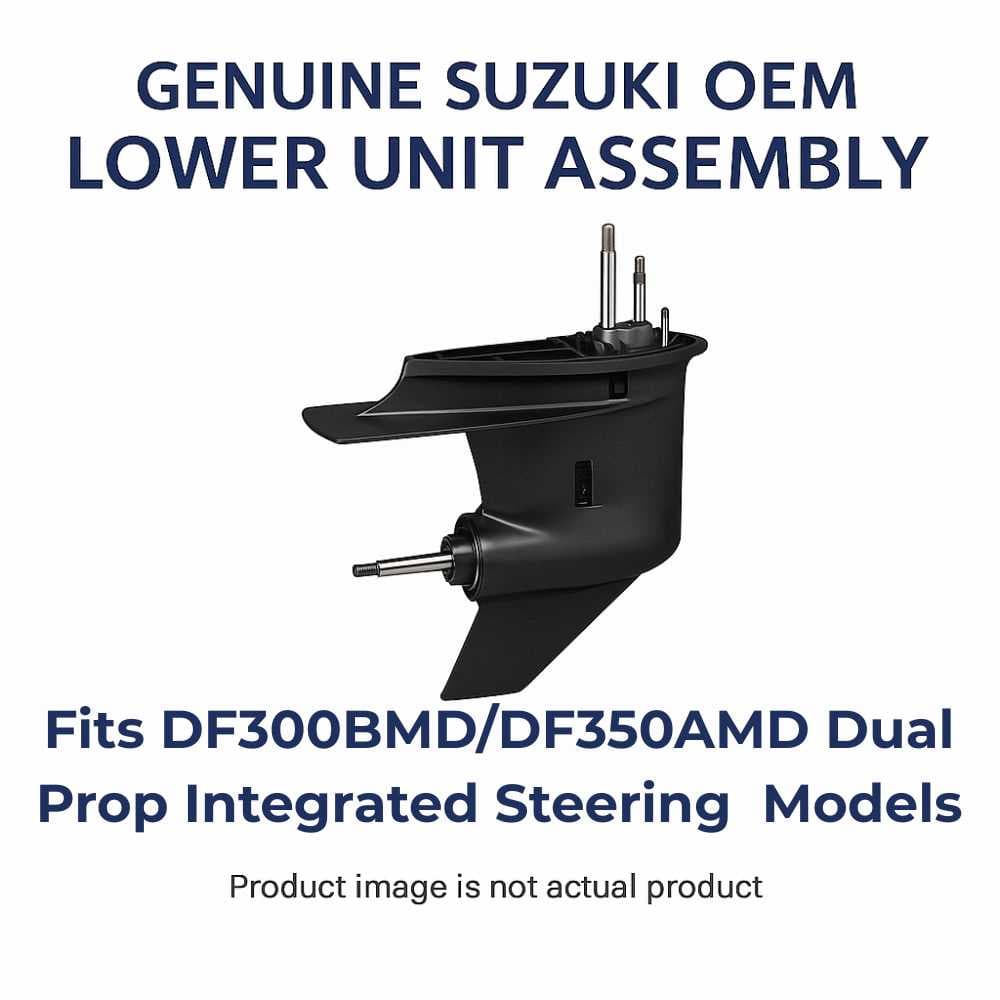 Suzuki DF300BMD/DF350AMD Complete Lower Unit Assembly Dual Prop Integrated Steering