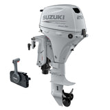 Suzuki 20 HP White Remote with Control Diagonal