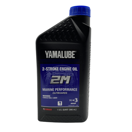YAMALUBE 2M Semi-Synthetic Two-Stroke Outboard Engine Oil (Quart)