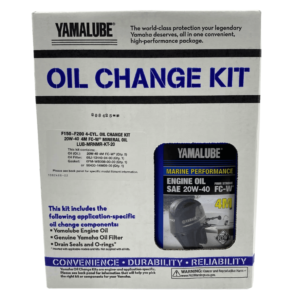 Yamaha Oil Change Kit Box F150-F200, 20W40 LUB-MRNMR-KT-20