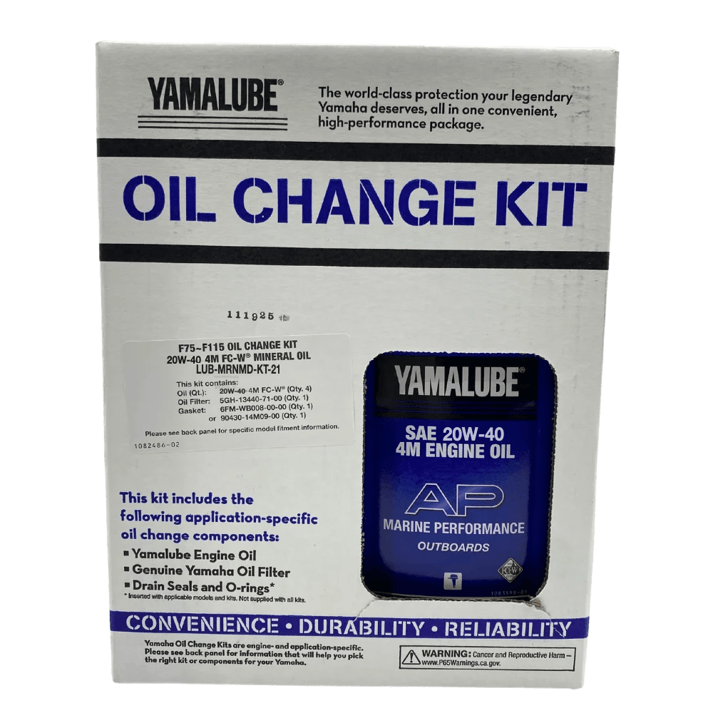 Yamaha Oil Change Kit Box F75-F115, 20W40 LUB-MRNMD-KT-21