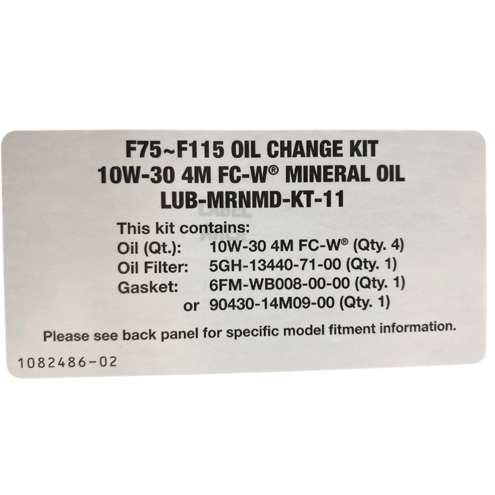 Yamaha Outboard Oil Change Kit F75-F115 10W-30