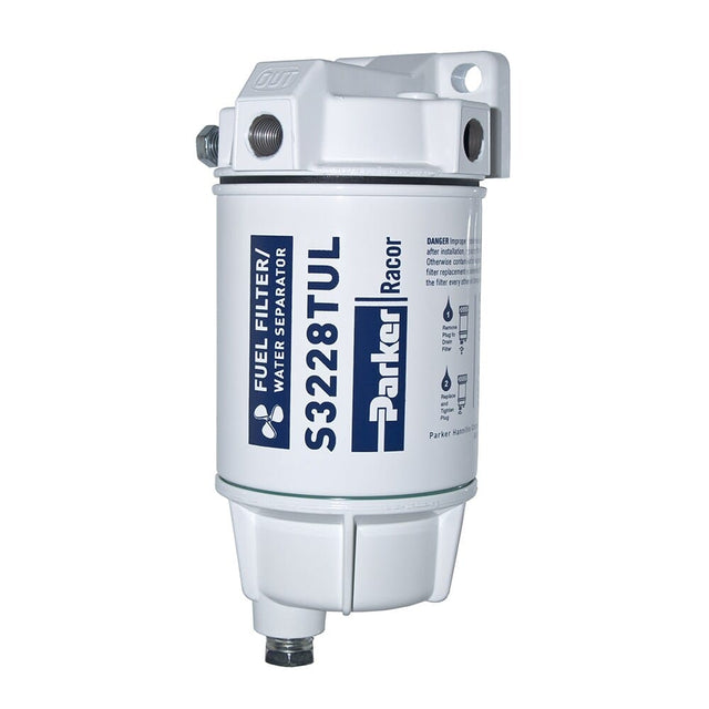 Racor 320R-RAC-02 UL Listed gasoline spin-on fuel/water separator with metal bowl