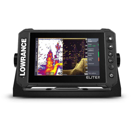 Lowrance Elite FS 7 Fishfinder/Chartplotter Combo w/ Active Imaging 3-in-1 Transducer and C-MAP