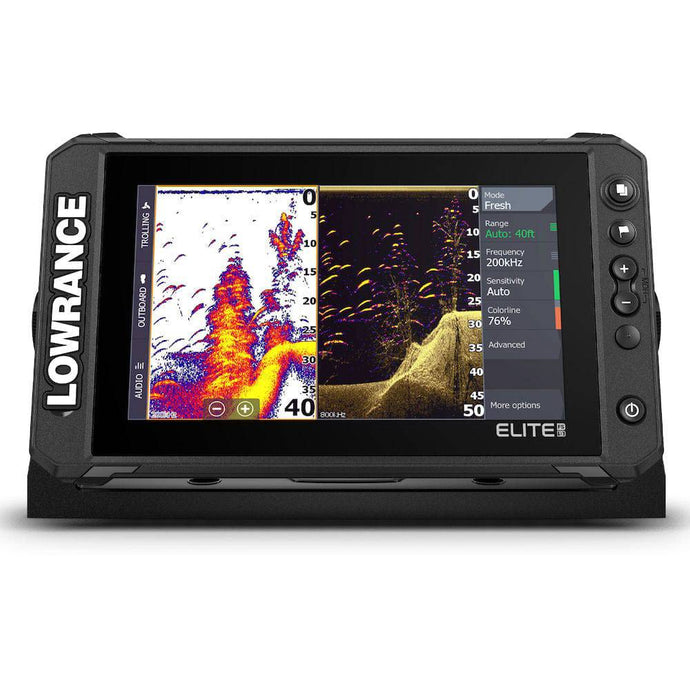 Lowrance Elite FS 9 Fishfinder/Chartplotter Combo w/ Active Imaging 3-in-1 Transducer and C-MAP Contour Charts