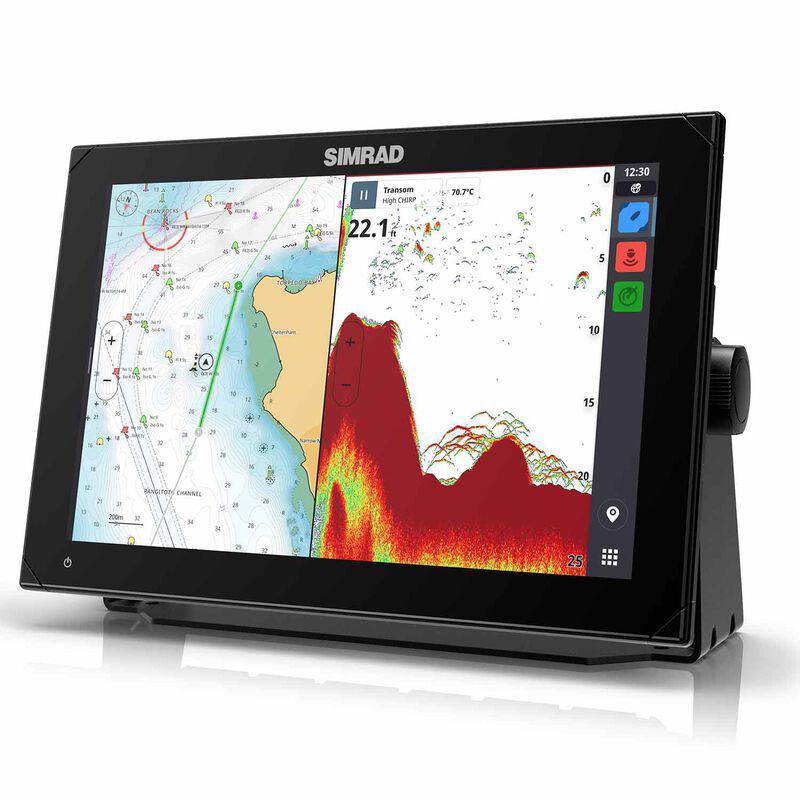 NSX 12 Multifunction Display with Active Imaging 3 in 1 Transducer and C-Map Discover X Charts.